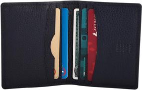 img 4 attached to Men's Leather Bifold Cardcase Wallet - Enhancing Wallets, Card Cases & Money Organizers