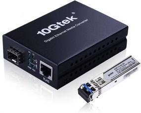 img 4 attached to 🌐 Gigabit Fiber Media Converter (SFP LX Transceiver Included) - Single-Mode LC, Up to 20KM Reach, 10/100/1000Base-Tx to 1000Base-LX Conversion