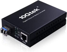 img 3 attached to 🌐 Gigabit Fiber Media Converter (SFP LX Transceiver Included) - Single-Mode LC, Up to 20KM Reach, 10/100/1000Base-Tx to 1000Base-LX Conversion