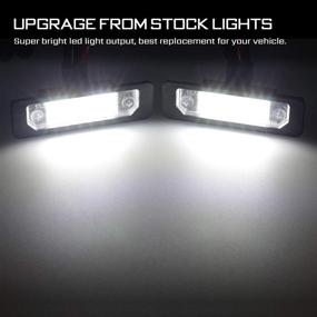 img 3 attached to 🚗 RUXIFEY LED License Plate Lights: Compatible with Ford Flex, Focus, Fusion (2006-2019) - 6000K White (Pack of 2)