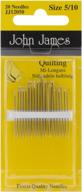 quilting betweens hnd ndls size pkg sewing logo