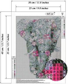 img 3 attached to Снабжение материалами для рисования слоном с с использованием стразов ремесло.