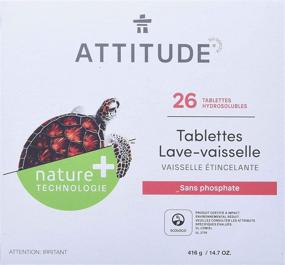 img 2 attached to 🌿 ATTITUDE Dishwasher Tablets: Natural, Phosphate-free, Unscented - 26 Count