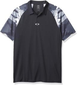 img 4 attached to Oakley Men's CHIPSHOT CAMO Blackout Shirts for Men - Perfect Men's Clothing for Fashionable Looks