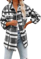 shacket jacket casual brushed outwear women's clothing for coats, jackets & vests logo