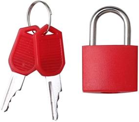 img 1 attached to 🔒 Secure Your Belongings with 6 Pcs Suitcase Locks - Multicolor Metal Padlocks for Luggage, School, and Gym with Keys