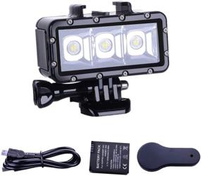 img 4 attached to 🌊 Suptig High Power Dimmable Waterproof LED Video Diving Light - Fill Night Light for Underwater Diving, Waterproof up to 147ft (45m) - Compatible with GoPro Hero 6/5/5S/4/4S/3+, SJCAM SJ4000/SJ5000, YI Action