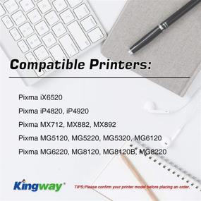 img 3 attached to 🖨️ High Quality 20-Pack Kingway Compatible Ink Cartridge Replacement for PIXMA MG5320 MG5220 MX882 Printers (PGI-225 CLI-226, 4 Black, 4 Cyan, 4 Magenta, 4 Yellow) - No Grey
