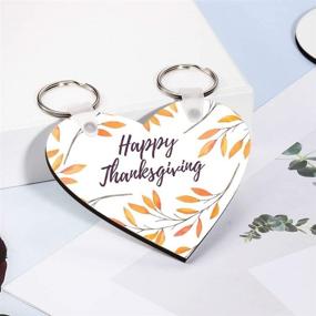 img 1 attached to 2021 Christmas Sublimation Blanks Keychains: MDF Board Heat Transfer Ornaments for DIY ID Tags - 20 Pieces