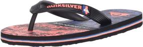 img 4 attached to 🩴 Шлепанцы Quiksilver Molokai Print для мальчиков