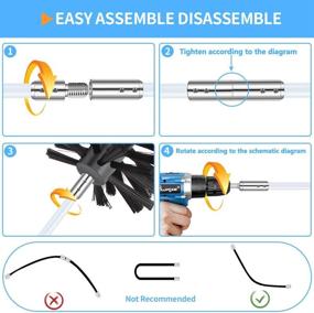 img 2 attached to 🗂️ Bluesea 12 Foot Dryer Vent Cleaning Kit: Lint Removal & Cleaning System with Bonus Drill Attachment