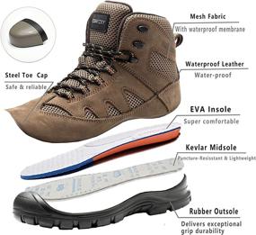 img 1 attached to 👟 TOSAFZXY Waterproof Lightweight Trekking Shoes - Enhanced Non-Slip & Occupational Health & Safety Features