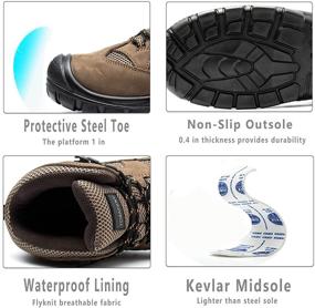 img 3 attached to 👟 TOSAFZXY Waterproof Lightweight Trekking Shoes - Enhanced Non-Slip & Occupational Health & Safety Features