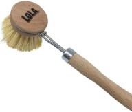 lola products: tampico vegetable & dish brush - the original small head (2 inch) made from eco-friendly birch wood - washable, long lasting, and reusable - easy head replacement for improved seo. logo
