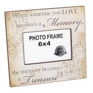 🖼️ cherished memories forever: bereavement 4 x 6 picture frame plaque for someone we love логотип