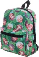 🎒 stylish golden girls sitcom print backpack: carry nostalgia in style! logo