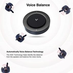 img 1 attached to 🔉 AV Access USB Speakerphone: Clear Full-Duplex Audio with 4 Mics Beamforming & 360° Voice Pickup - Perfect for Skype, Zoom, Teams Conference Calls