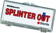 medique splinter out, 10-pack - effective silver splinter removal solution logo
