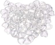 ✨ md trade - pack of 100 heart shape clear glass cabochons tiles for photo pendant craft jewelry making (25mm) - transparent glass cameo logo