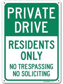 img 4 attached to 🔒 Secure Your Privacy: Private Residents Trespassing Soliciting Sign