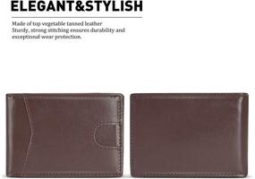 img 3 attached to Sleek LVCRETIVS Bifold Leather 👝 Minimalist Wallet: The Ultimate Men's Accessory