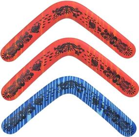 img 4 attached to 🌴 Ultimate Outdoor Sports Fun with the 3-Pack Australian Boomerang Pro Sports - Catch, Throw, and Fly Toy (Color Random)