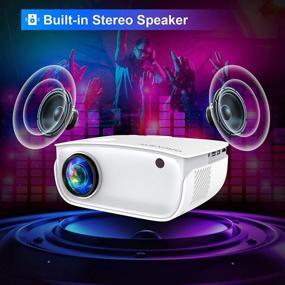 img 1 attached to 📽️ 6500L WiFi GROVIEW Mini Projector with 100'' Screen, Full HD 1080P & 240'' Support - Sync Smartphone Screen via WiFi/USB Cable. Perfect for Outdoor Movie, TV Stick, HDMI, and USB Compatible