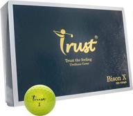 🏌️ trust bison x urethane golf ball: ultimate swing speed of 105~115mph for optimal distance and control (12-pack) логотип