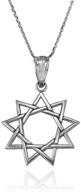 sterling silver bahai pendant necklace boys' jewelry logo