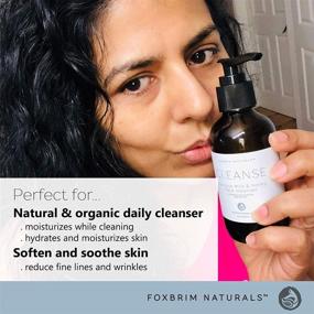 img 1 attached to 🥥 Revitalize Your Skin with Foxbrim Naturals Coconut Milk & Honey Facial Cleanser - Organic Aloe Vera & Jojoba Oil, Gentle Moisturizing Face Wash Gel, 4oz