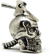 🔔 powerful guard: skull crusher large motorcycle protection bell or key ring by guardian bells logo