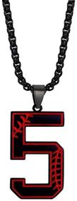 img 1 attached to NanMuc Baseball Necklace Inspiration Stainless