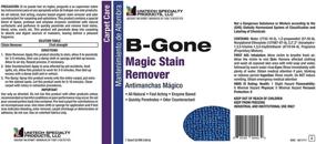 img 1 attached to 🧼 Powerful B-Gone Magic Carpet Foul Odor & Organic Stain Remover - Triple Action Enzyme Formula for Blood and Vomit Stains - SPOT Stain Remover 32OZ