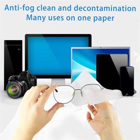 img 2 attached to 👓 ALWAYSUV Anti Fog Cleaning Wipes for Glasses - Pre-Moistened & Individually Wrapped Cleaning Wipes for Eyeglasses, Camera Screens, Lenses, Goggles, Phones, Laptops - Pack of 100