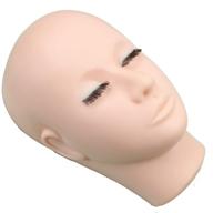 dreambeauty soft vinyl mannequin face with eyelashes for makeup practice logo