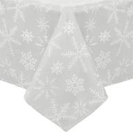 benson mills snowflake metallic tablecloth logo