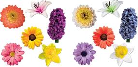 img 3 attached to Beistle Flower Cutouts, Set of 12, 11-16.75 Inches, Multicolored