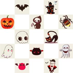img 1 attached to Aobuy Halloween Glitter Tattoos: Be Dazzled with our Assortment of Spooky Designs!