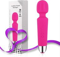 🔋 minchaella personal wand massager: powerful cordless massager for therapeutic muscle aches and sports recovery - 8 speeds, 20 patterns - perfect for women & men logo