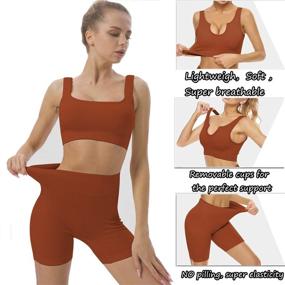 img 2 attached to 👯 2 Piece Workout Sets for Women: Cute and Stylish YOGA Workout Outfit