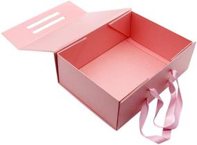 img 1 attached to 🎁 FR332BU 11'' Pink Gift Box with Satin Ribbon - Ideal for Weddings, Birthdays & Special Occasions