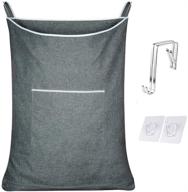 🧺 вешалка для белья-мешок – очень большая вешалка для белья, чтобы экономить место – средний серый плащик. логотип