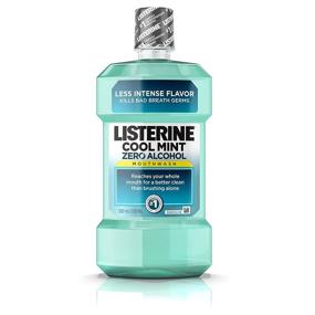 img 4 attached to 🌬️ Listerine Zero Alcohol Mouthwash - Intense Alcohol-Free Oral Care for Fresh Breath, Cool Mint Flavor, 500 ml (Pack of 6)