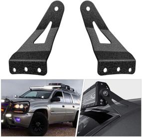 img 4 attached to 🔦 Nilight 90032B 54” Curved LED Light Bar Bracket: Premium Upper Windshield Roof Cab Accessory for 99-06 Chevy Silverado Suburban Avalanche Tahoe & GMC Yukon Sierra - 2 Years Warranty