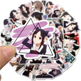 img 3 attached to 50 Kaguya-sama: Love is War Anime Laptop Stickers - Waterproof Decals for Water Bottles, Luggage, Snowboards, Bicycles, Skateboards - Aesthetic Stickers for Kids and Teens