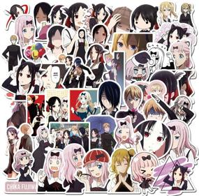 img 4 attached to 50 Kaguya-sama: Love is War Anime Laptop Stickers - Waterproof Decals for Water Bottles, Luggage, Snowboards, Bicycles, Skateboards - Aesthetic Stickers for Kids and Teens