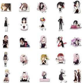 img 2 attached to 50 Kaguya-sama: Love is War Anime Laptop Stickers - Waterproof Decals for Water Bottles, Luggage, Snowboards, Bicycles, Skateboards - Aesthetic Stickers for Kids and Teens