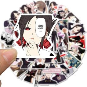 img 1 attached to 50 Kaguya-sama: Love is War Anime Laptop Stickers - Waterproof Decals for Water Bottles, Luggage, Snowboards, Bicycles, Skateboards - Aesthetic Stickers for Kids and Teens