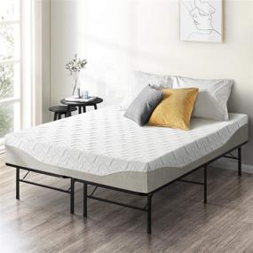 img 4 attached to 🛏️ Affordable Twin Mattress Set: Best Price Mattress 11" Gel-Infused Memory Foam Mattress & 14" Premium Metal Bed Frame