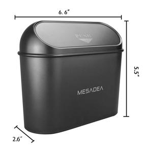 img 3 attached to 🚗 Car Trash Can with Lid, Vehicle Trash Bin Car Dustbin Garbage Organizer Holder - Portable Hanging Mini Wastebasket Bin Trash Container for Auto Cars, Home, Office (Set of 15)